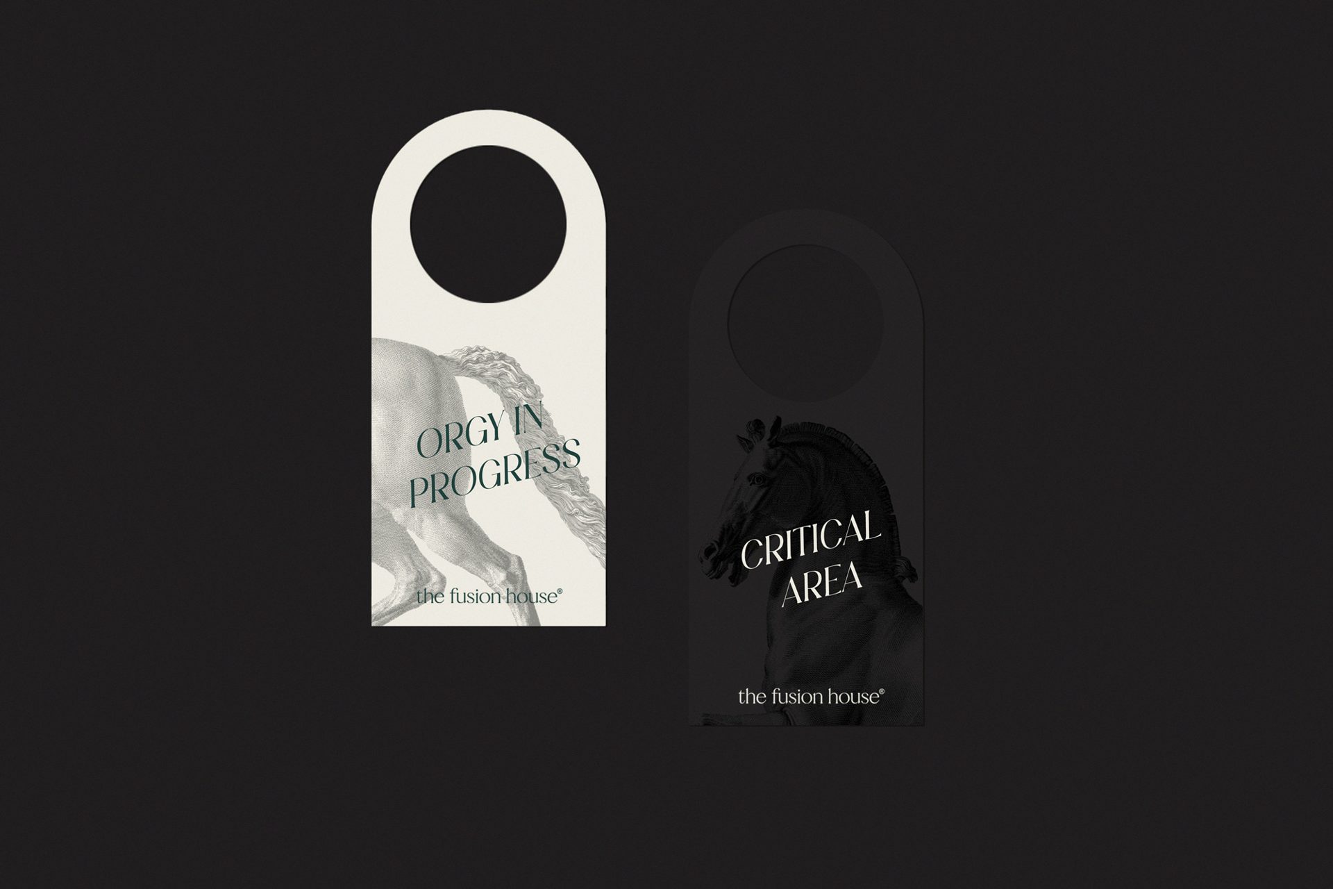 Two door hangers, 